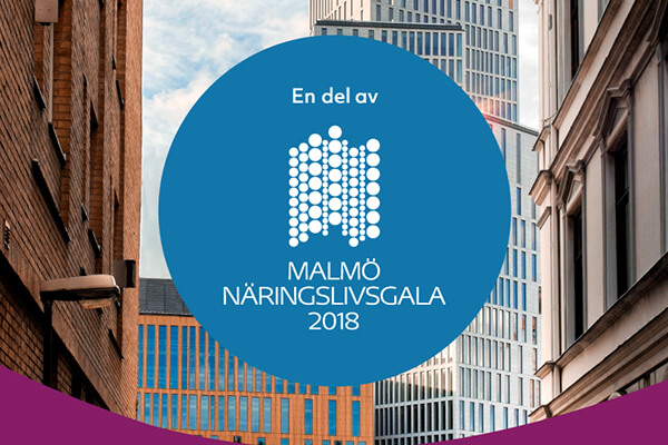 Syna hade en egen programpunkt under Malmö Näringslivsgala 2018